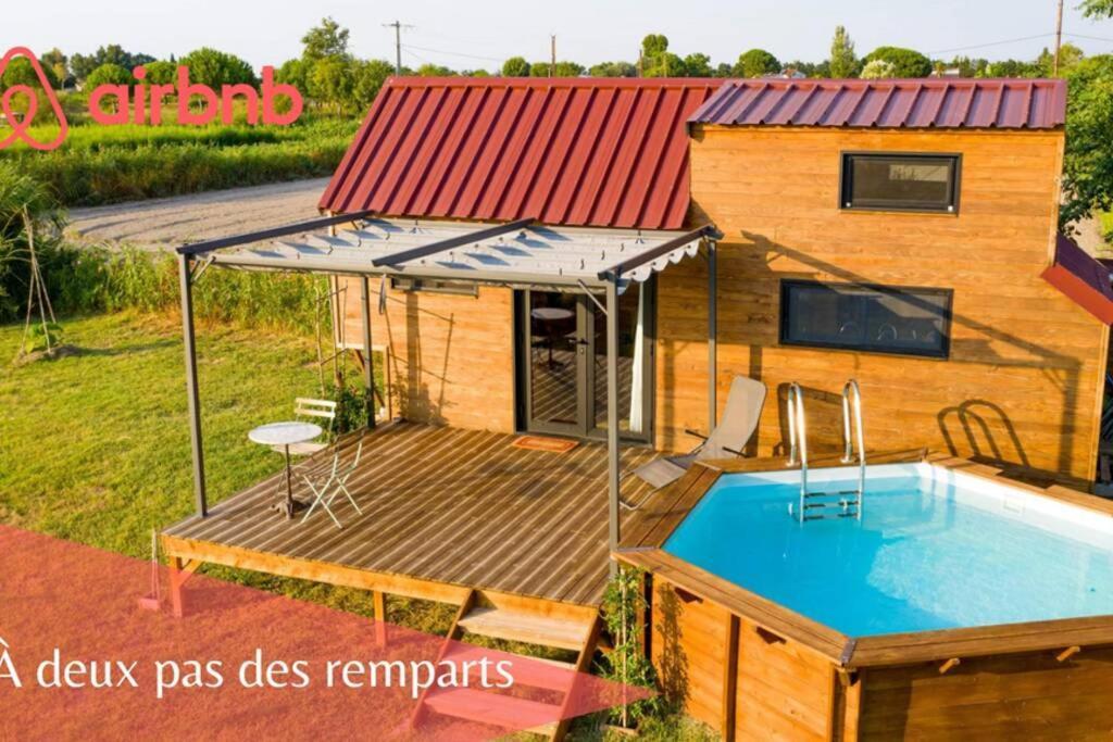 séjour insolite et écologique dans une Tiny house Aigues-Mortes Extérieur photo